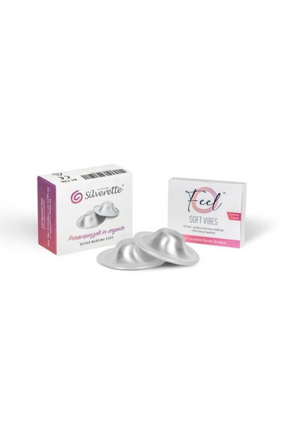 Silverette O-Feel Medikal Silikon Halka+ Silverette® Gümüş Göğüs Ucu Koruma K...