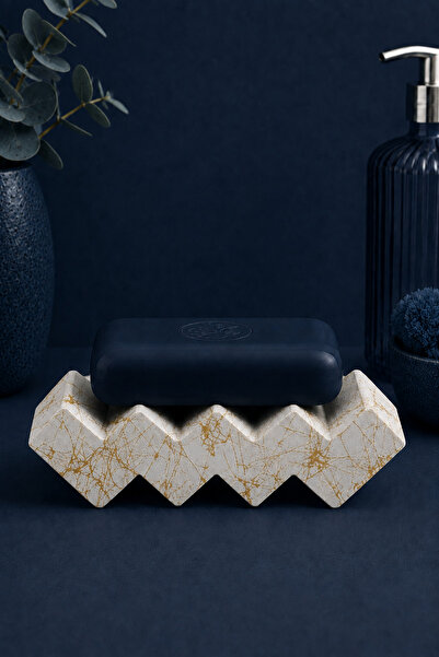 betonmall Săpun solid din beton cu model de marmură Săpun solid pentru baie, ...