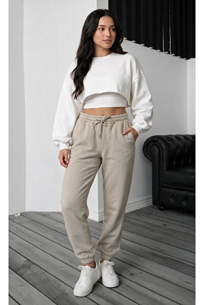 STRAVON Women's Winter 3-Thread Fleece Lined Casual Basic Sweatpants with Ela...