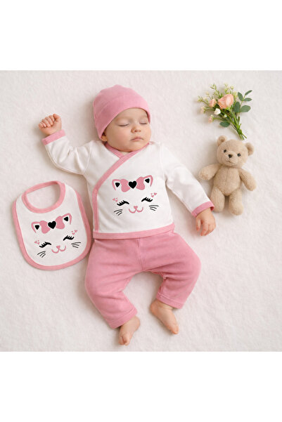 bebekpare Newborn Baby Girl Hospital Release Set of 4 Princess
