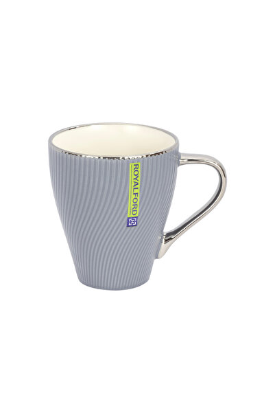 ROYALFORD كوب نيو بون سعة 380 مل (13 أونصة) طراز RF13214، لون رمادي