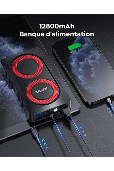 Generic BuTure Booster Battery 800A 12000mAh Portable Car Jump Starter for Vehicles (up to 6L Gas or 5L Diesel)