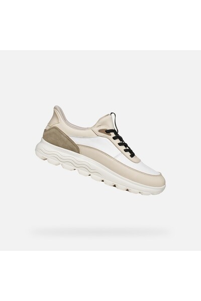 Geox Spherica Plus - Adidași de damă, albi