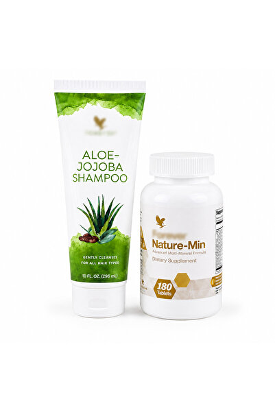 Lovisah Aloe Jojoba Shampoo 296ml & Multi-Mineral Tablets 180 Count, Hair Car...