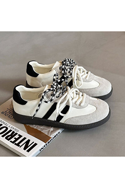 dorbe Women's White Suede Sneakers