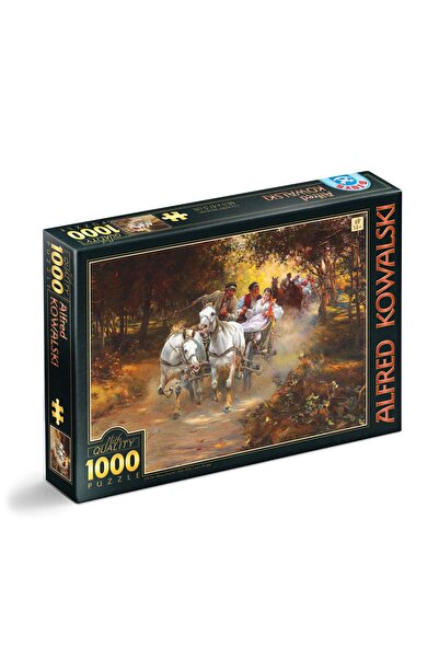 D-Toys Puzzle Alfred von Wierusz Kowalski – Nuntă la țară – Puzzle pentru adu...