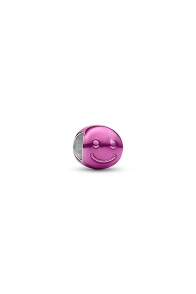Pandora Pembe Gülen Yüz Mini Charm