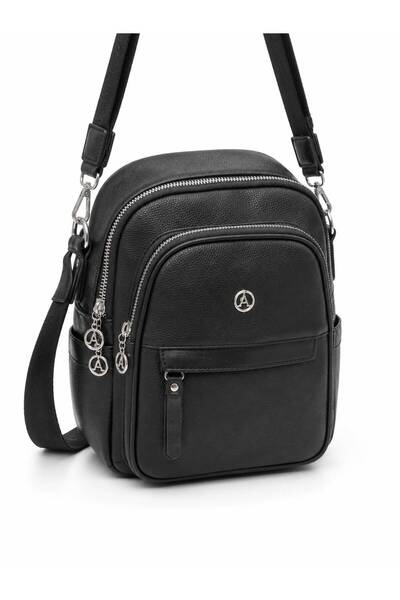 WİKİDAYS.S MODA TRENDİ Black Women's Medium Size Faux Leather Cross Shoulder ...