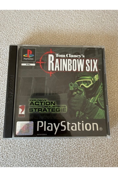 EA ps1 rainbow six orjinal oyun 10/10 kondüsyon kitapçık var playstation 1