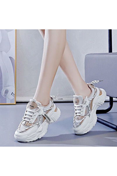 dorbe Women's Khaki Chunky Sneakers