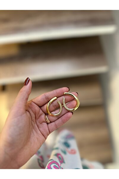 Rüya Stone Detailed Geometric Earrings