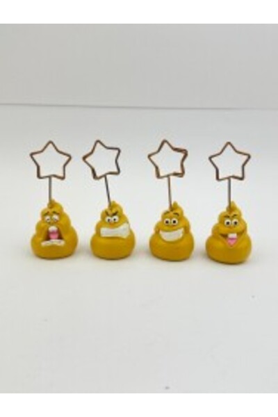 PALTO TASARIM Σετ 4 θήκες σημειώσεων με φιγούρες Emoji - Διακοσμητική θήκη ση...