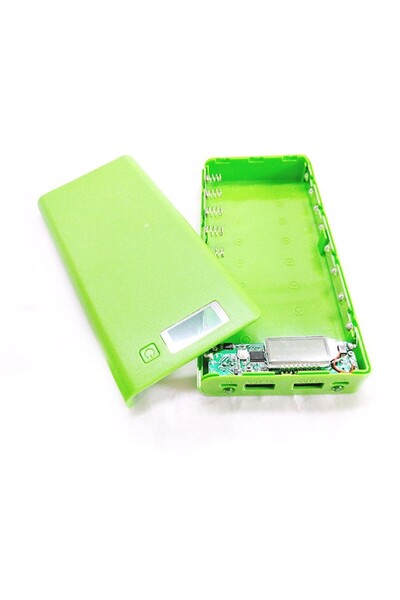 OEM 8-cell powerbank kit with display - DIY Color: Green