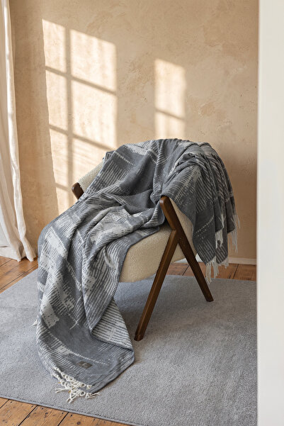 First Choice Manora Double Jacquard Blanket 200X220 - Gray