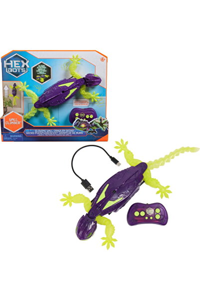 Spinmaster Spin Master Hex Bots - Gecko Zburător de Perete, Strălucește în În...