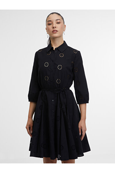 ORSAY Rochie cămașă de damă, neagră