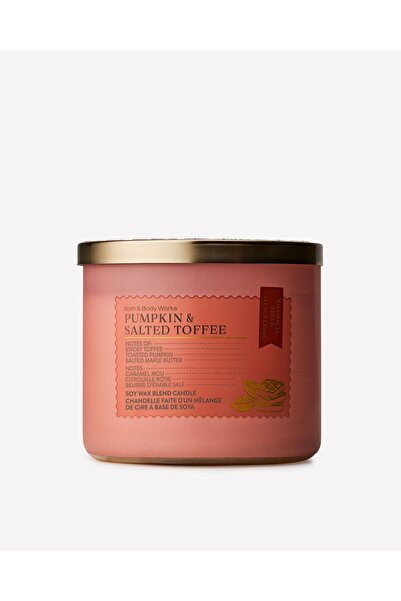 Bath & Body Works Pumpkin & Salted Toffee Büyük Mum