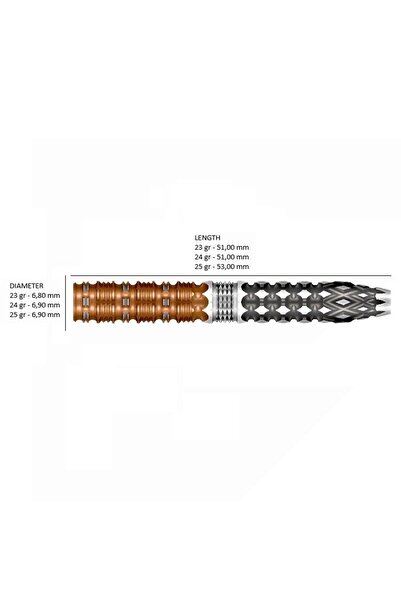 Shot Gnarly Gnasha Turbo Point % 95 Tungsten Çelik Uçlu Dart Oku