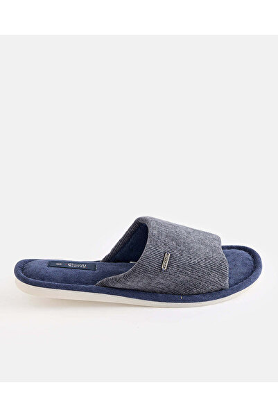 REDTAG Men Navy Textured Slippers