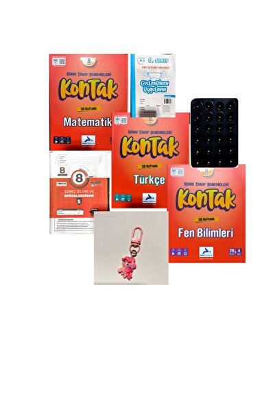 paraf yayınları 8.SINIF KONTAK 32 HAFTALIK DENEME 3'LÜ SET+ANKARA VE GÜNAY YA...