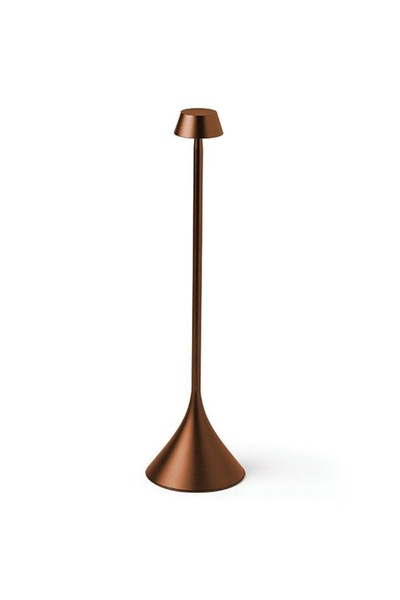 Lexon Lampă de birou LED Steli Shade, reglabilă, USB-C, IPX4, 120 lm, Maro