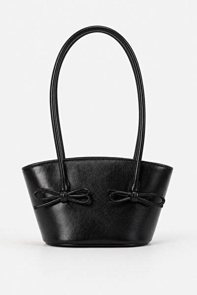 Paul Brand Lorin Bow Detailed Soft Leather Look Large Volume Women's Shoulder...