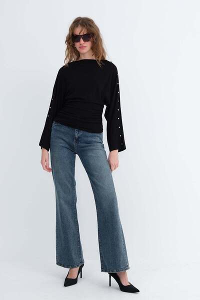 Addax Wide Leg Jean Pantolon PN950
