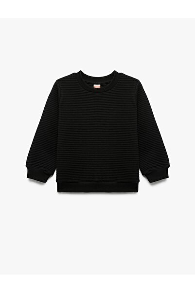 Koton Long Sleeve Crew Neck Basic Sweatshirt