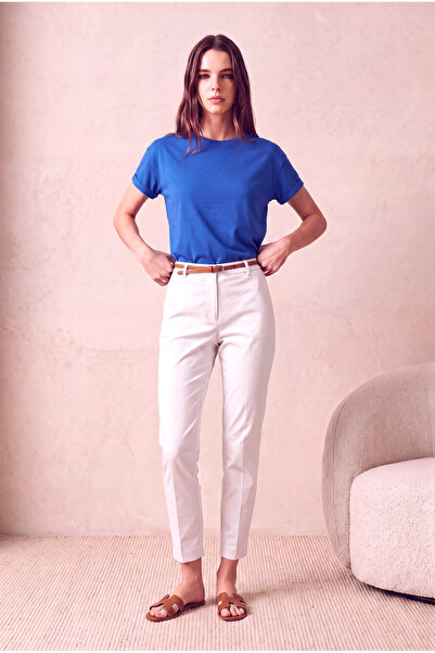 WESTMARK LONDON Women's Modal / Cotton Atlantic Blue Folded Short Sleeve Drop...