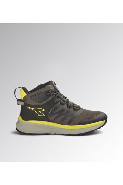 Diadora Freedom Mid Ανδρικά Αδιάβροχα Μποτάκια Πεζοπορίας Γκρι/Κίτρινο Utilit...