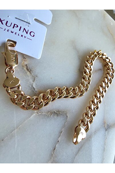 The House Of F&F XUPING Rose Gold Kaplama Gurmet Zincir Bileklik
