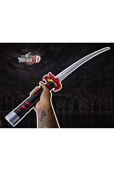 GRAT3D Tanjiro 2 Katlanabilir Katana | 95 cm | Demon Slayer | Stand Hediye-Oy...