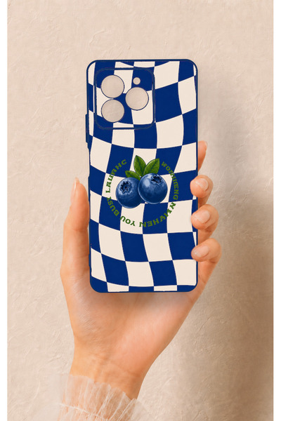 Vip Case Omix X7 Compatible Blueberry Patterned Silicone Case