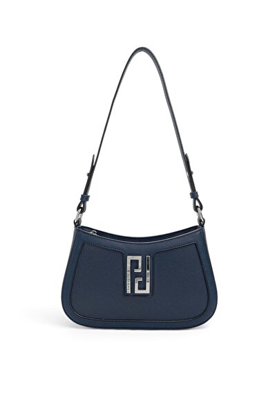 Silver Polo Navy Blue - Navy Blue Plain Women's Crossbody Bag Sp1132