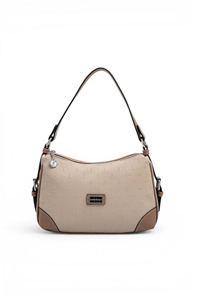 Silver Polo Beige - Latte Fashion Women's Shoulder Bag Sp1269