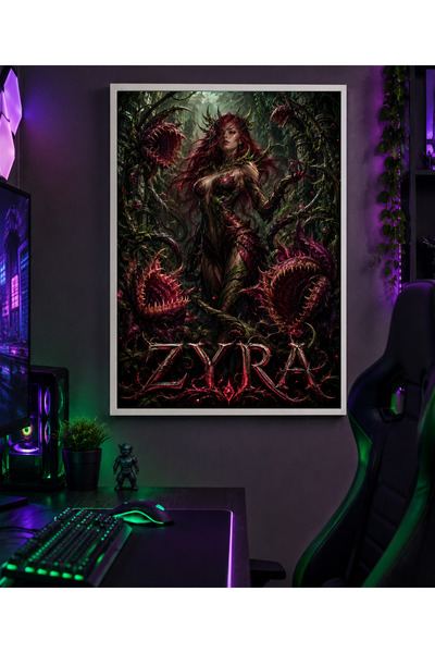 Miutic Print Studio Tablou Gaming League of Legends – Zyra, Regina Spinilor, ...
