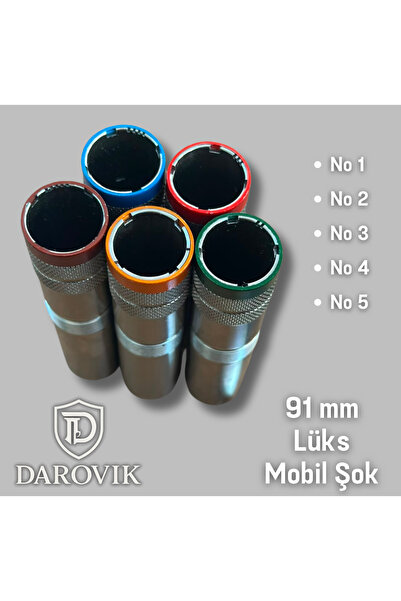 Darovik Lüks Mobil Şok 91 mm 3 Numara Ekstra Uzun Nikel Yüzüklü 12 Kalibre
