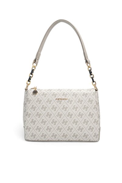 Silver Polo A.Gri - Gray Monogram Women's Crossbody Bag Sp910