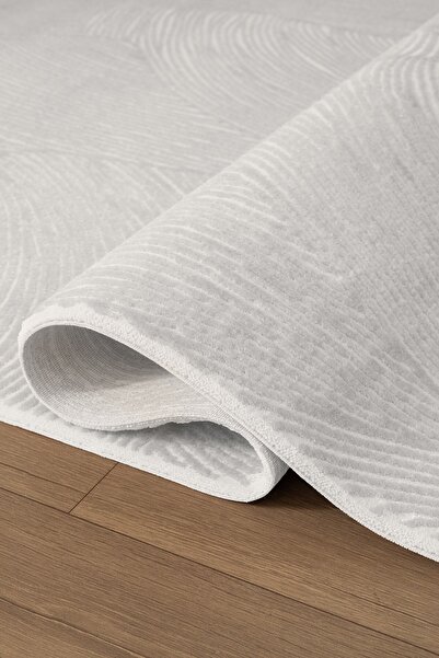 Karmen Halı Luxia LU001W Krem Akrilik Modern Salon Koridor Yatak ve Oturma Odası Halısı