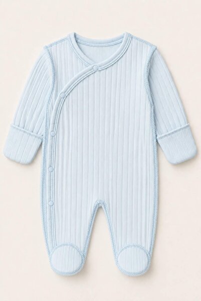KUZENLER BEBE ERKEK BEBEK %100 PAMUKLU KENDİNDEN ELDİVENLİ YENİDOĞAN PATİKLİ ...