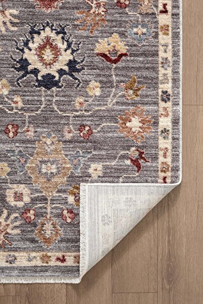 Karmen Halı Focus FO004R Gri Renkli Vintage Modern Salon Koridor Yatak ve Oturma Odası Halısı