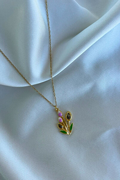 Moenajewellery Lale Model Mineli Kolye