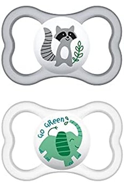 MAM Air Baby Pacifier, For Sensitive Skin, Sterilizer Case, 16+ Months, Girl,...