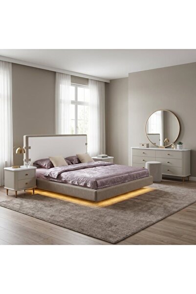 Danube Home Armonia 200x200 Upholstered Super King Bedset, Includes 1-200x200...