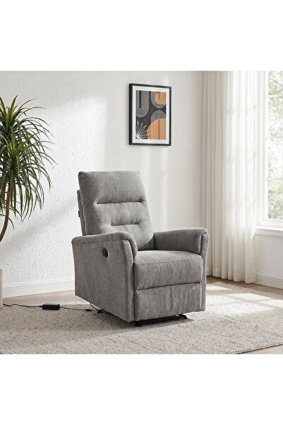 Danube Home Jared 1 Seater Recliner Grey, Food Storage Jar For Kitchen And Pa...