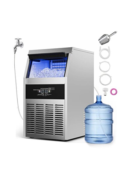 OEM Aparat de facut gheata, 68 kg/zi, Stocare 14 kg, Afisaj led, Auto-Curatar...