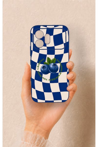 Vip Case Honor 600 Compatible Blueberry Patterned Silicone Case