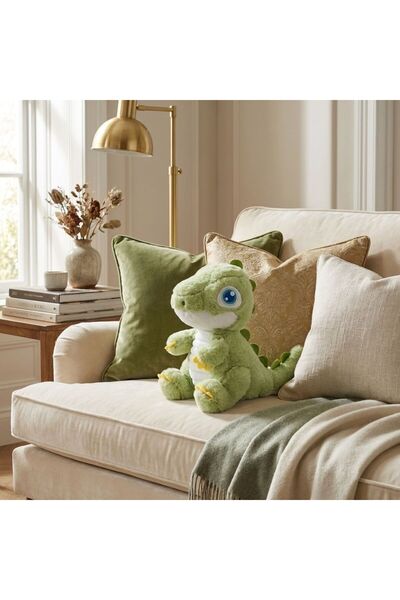 Danube Home Dino Toto Soft Toy 21cm-Green, Safe Box For Documents And Valuables