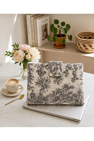 GÖKDAĞ BEDDING Handmade Toile Pattern Quilted Laptop Cover