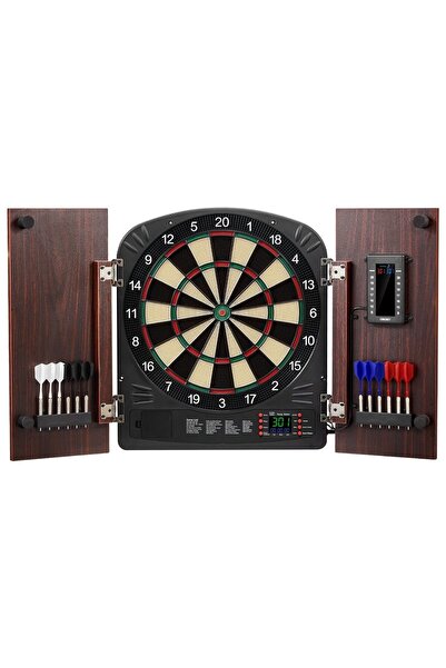 OMS Board Darts electronic, Retro design, 1-8 jucatori, 40 de jocuri cu 590 d...